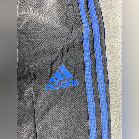 Adidas Pants Climalite Warm Up Track Pants Size Mens Medium M Leg Gray Blue - Picture 2 of 13